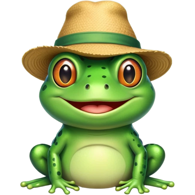 frog in a hat emoji
