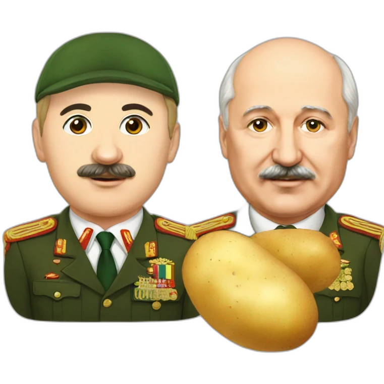 Lukashenko and potato emoji