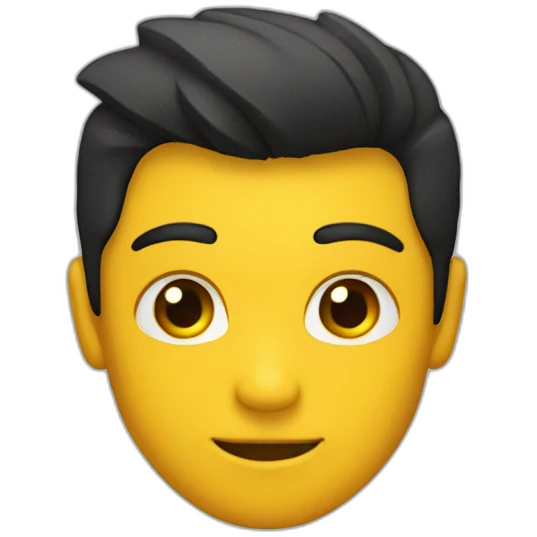 corazón de dos colores negro y amarillo emoji