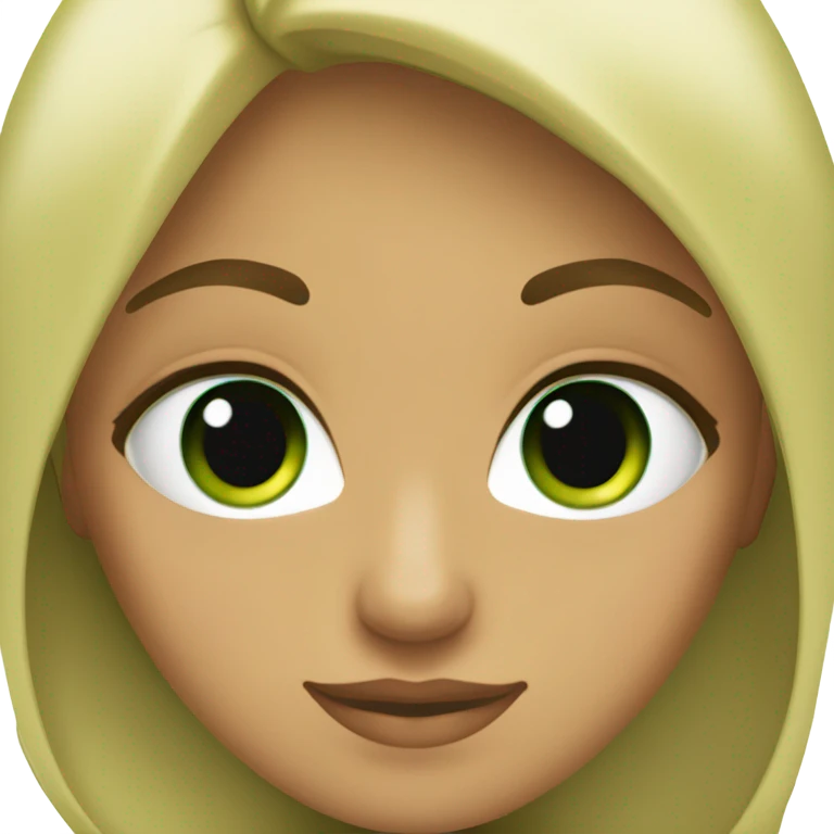 Chica rubia de ojos verdes emoji