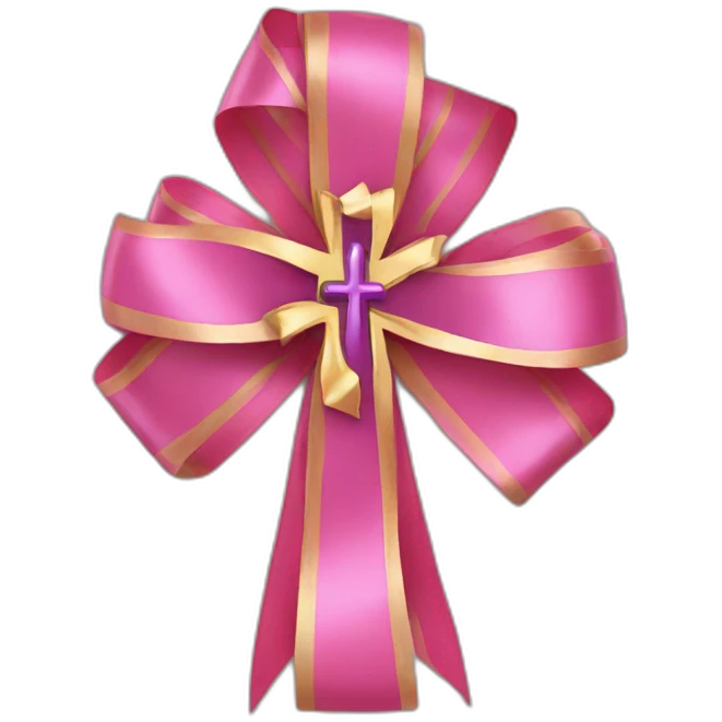 Cross & Ribbon emoji