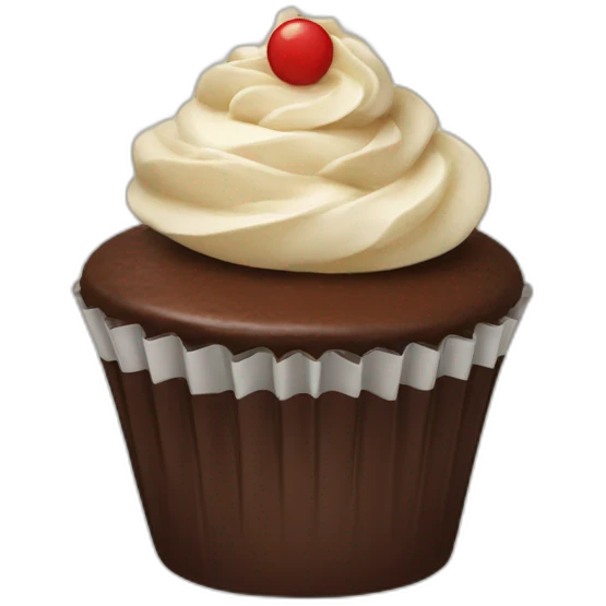 chocolate cupcake emoji