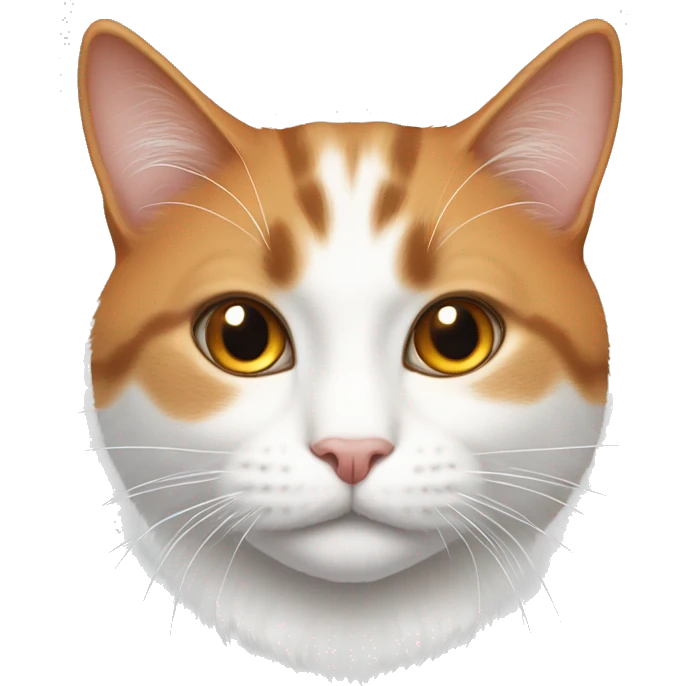 orage and white cutw cat emoji
