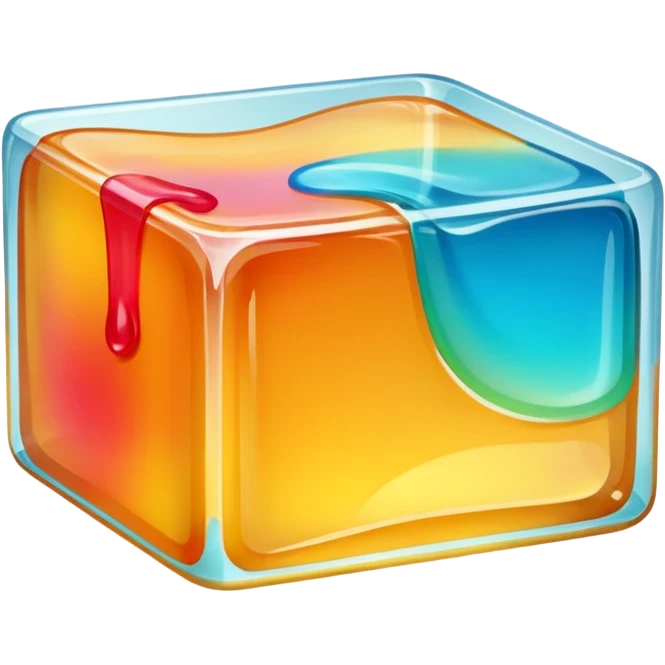 slice of gelatin, simple, clear emoji