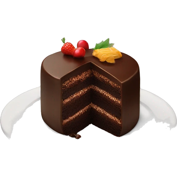 Gourmet chocolate cake served at 30,000 feet  emoji