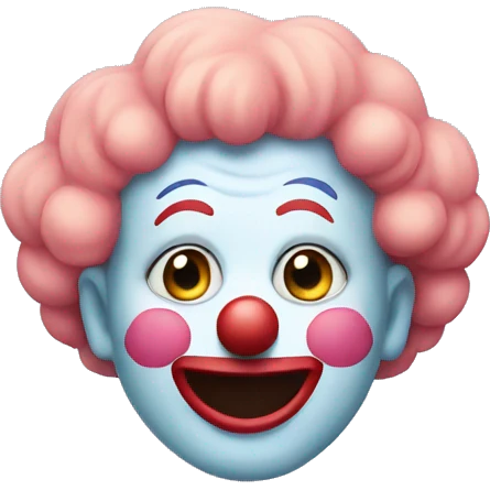 Pastel clown emoji