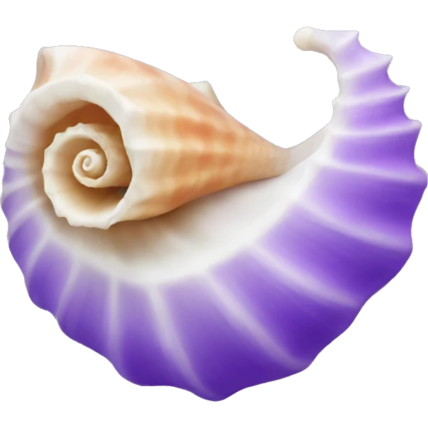 purple conch shell emoji