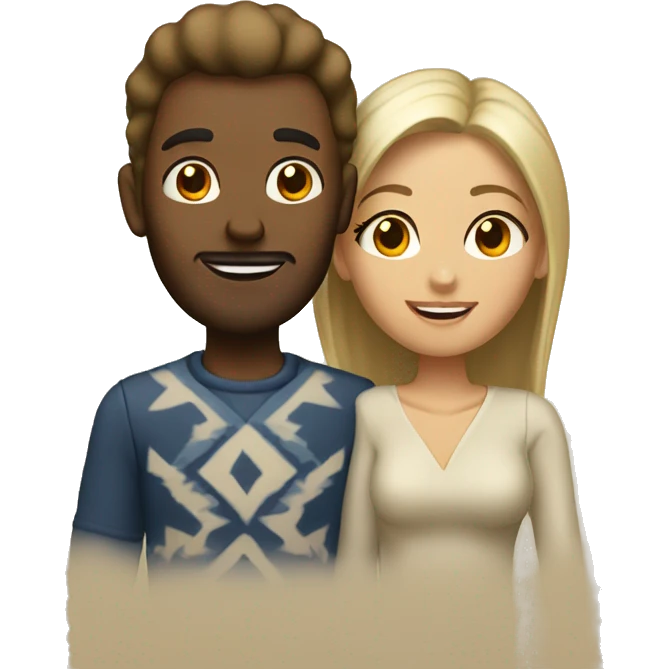 Chrismassy couple beige emoji