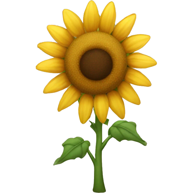 Girasol sin tallo emoji