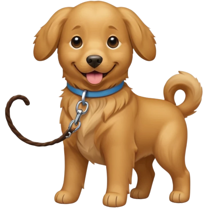 Dog on a leash emoji