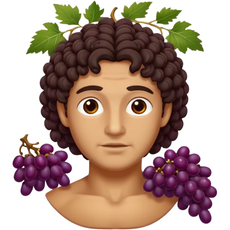 ancient greek with grape emoji