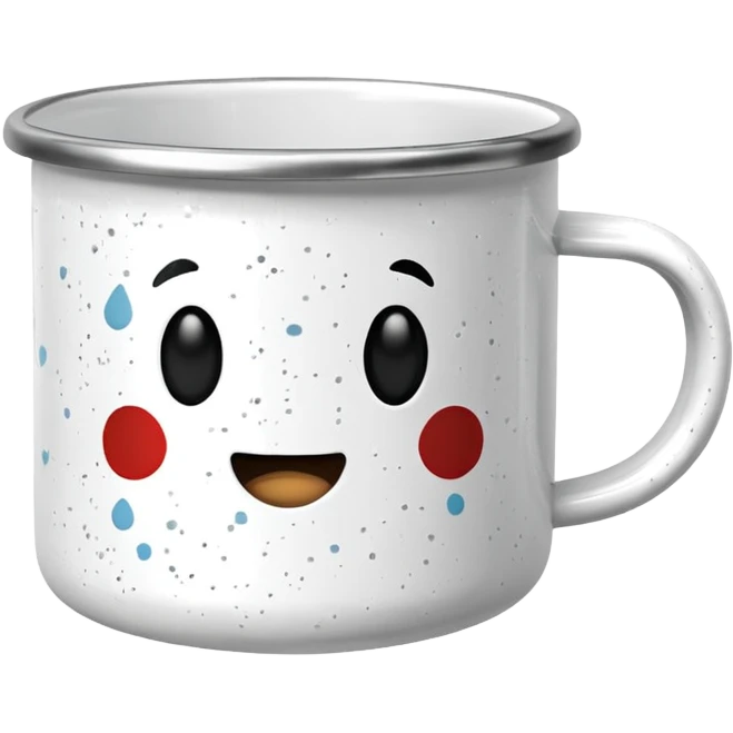 enamel camp mug emoji