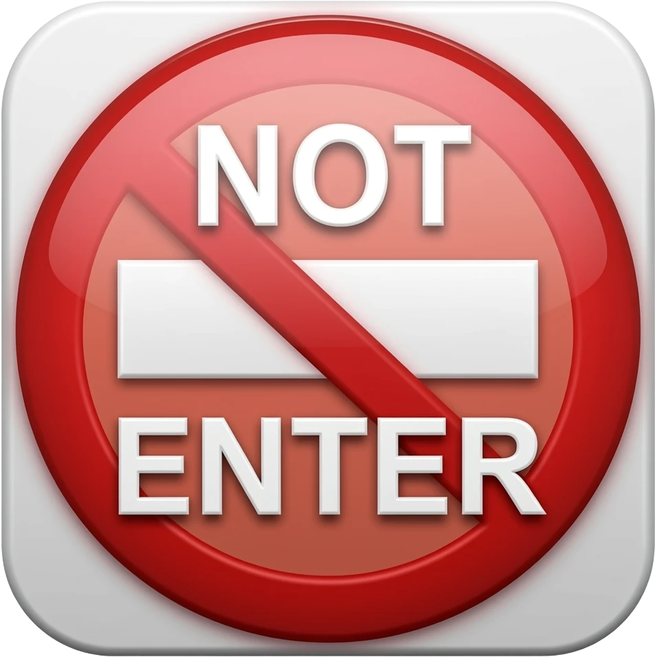 Do Not Enter emoji