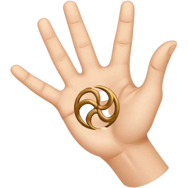 Triskelion hand signal emoji