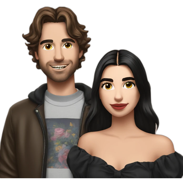 paul jason klein with dua lipa emoji