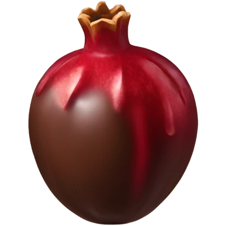 chocolate covered pomegranate emoji
