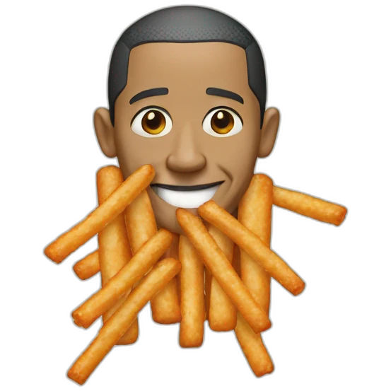 obama eating fishsticks emoji