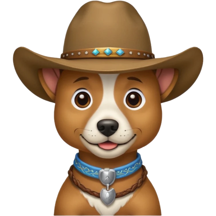 Dog cowboy emoji
