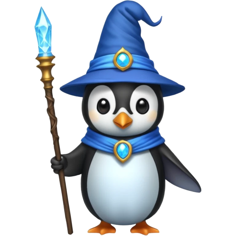 Penguin Wizard emoji
