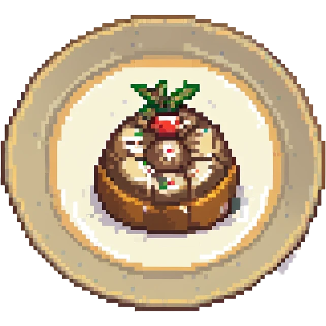 minimal pudding on a plate emoji
