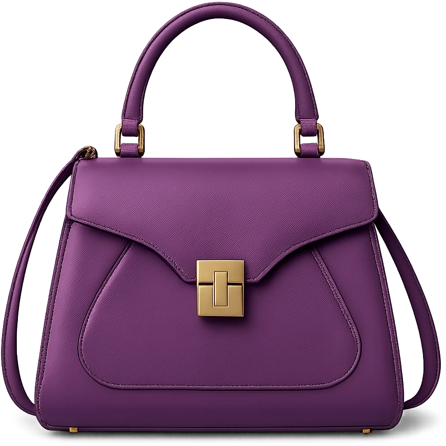 purple designer handbag emoji