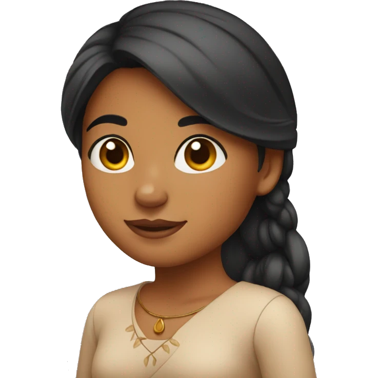 indian girl with tan skin emoji