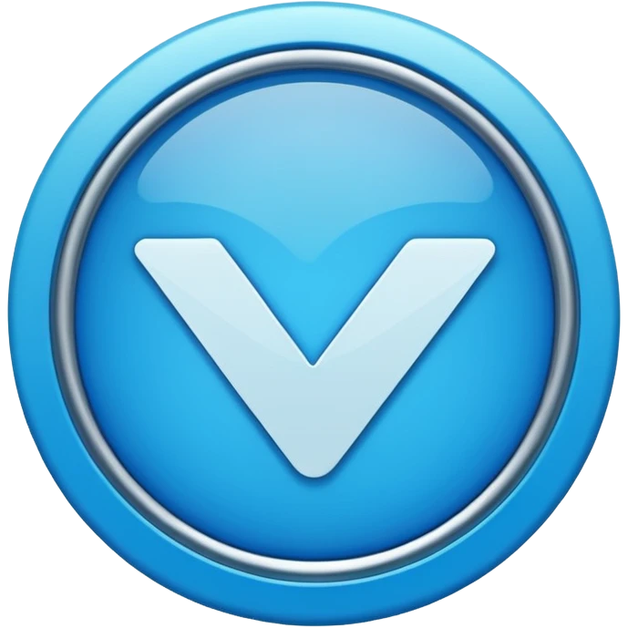 Blue check mark circle emoji