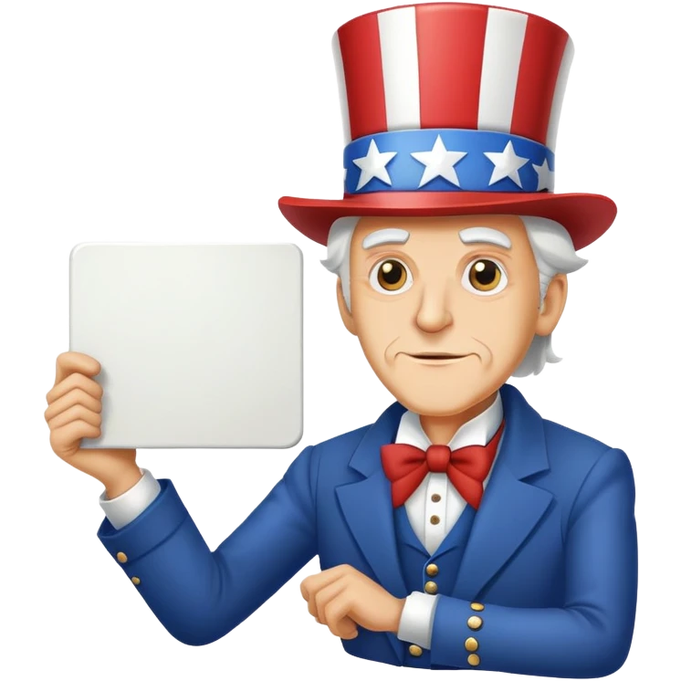 uncle same standing emoji