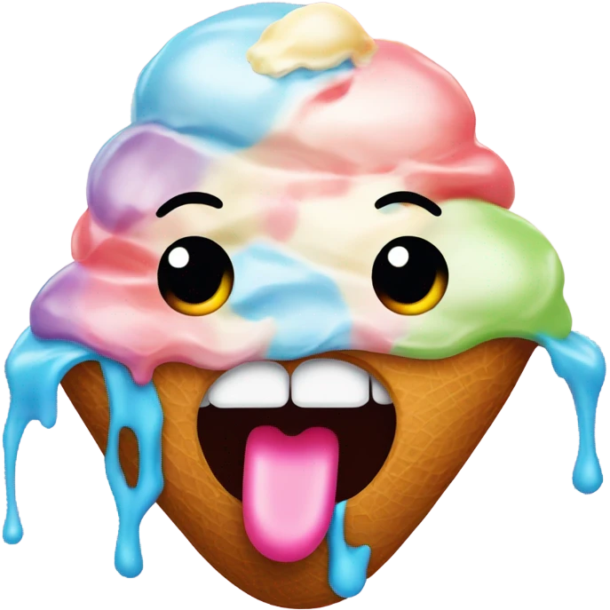  ice cream mouth emoji