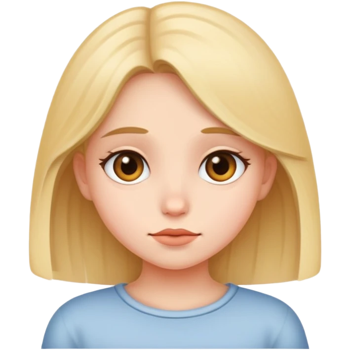 Shy girly  emoji