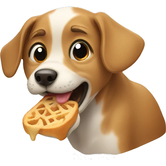 Dog eating  emoji