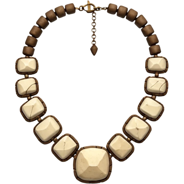 stone age necklace without human skeleton emoji