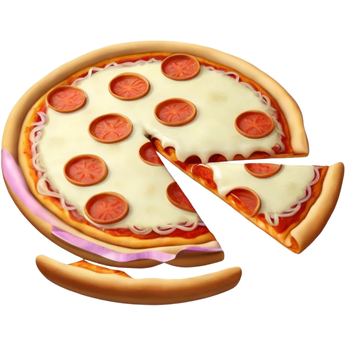 pizza with lots of onions emoji