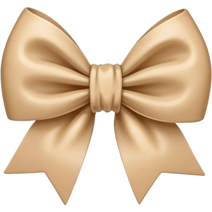 Beige bow emoji