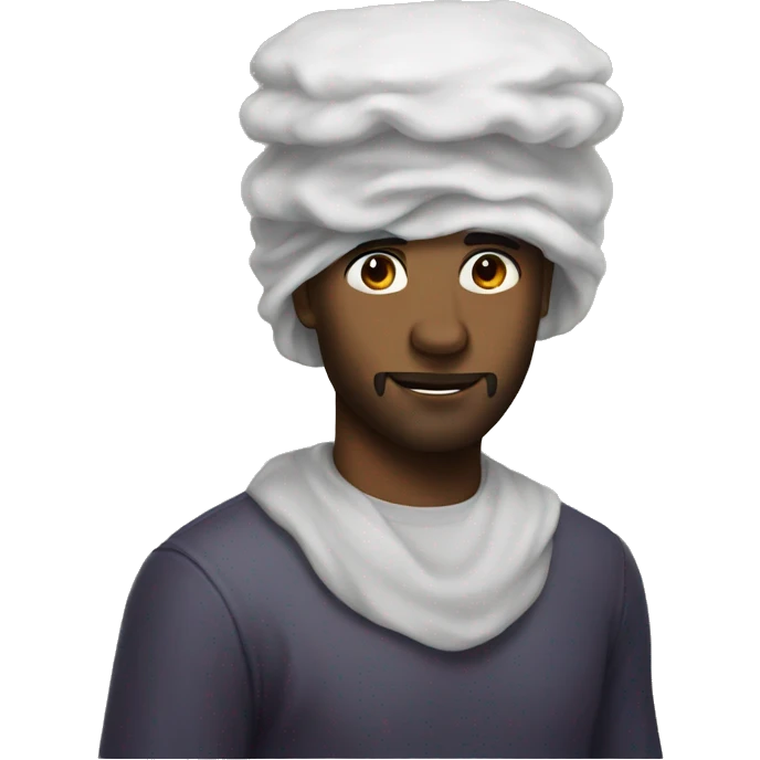 Me wearing a floaty on my head emoji