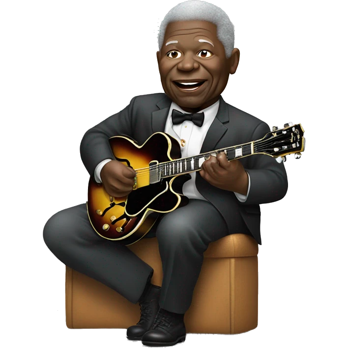 B.b. King with guitar emoji