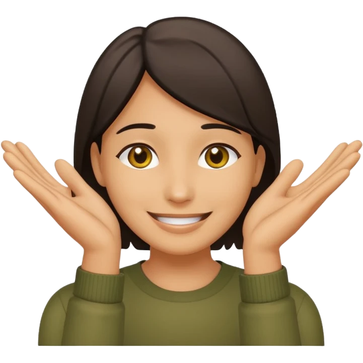 🫱🏼🫲🏼 cover 😁's mouth emoji