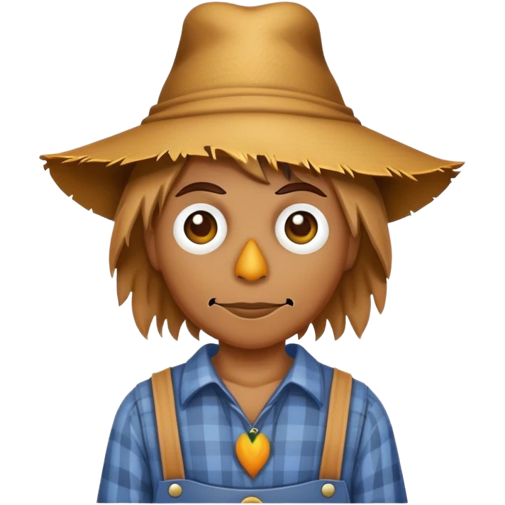Scarecrow searching for brain emoji