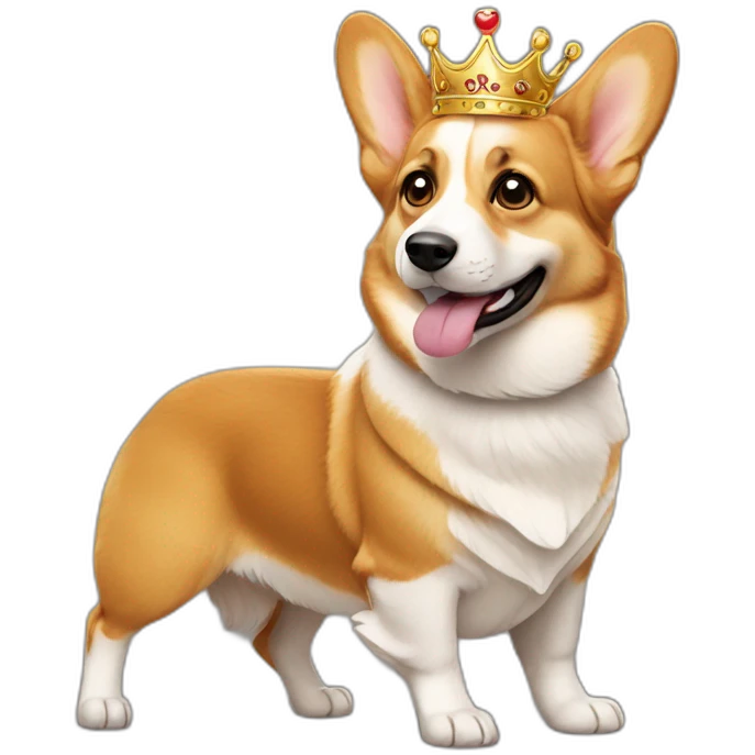 queen-corgi emoji