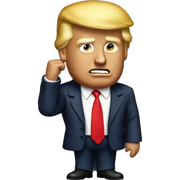 Donald trump shaking his head no  emoji