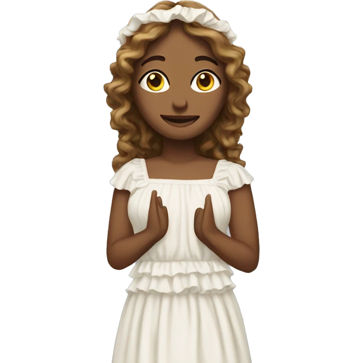 Jesus is frilly dress emoji