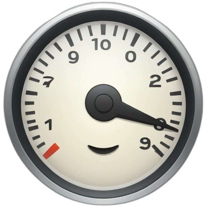 Speedometer emoji