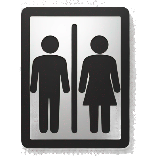 men restroom sign emoji