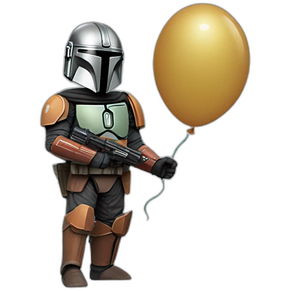 Mandalorian hold balloon emoji