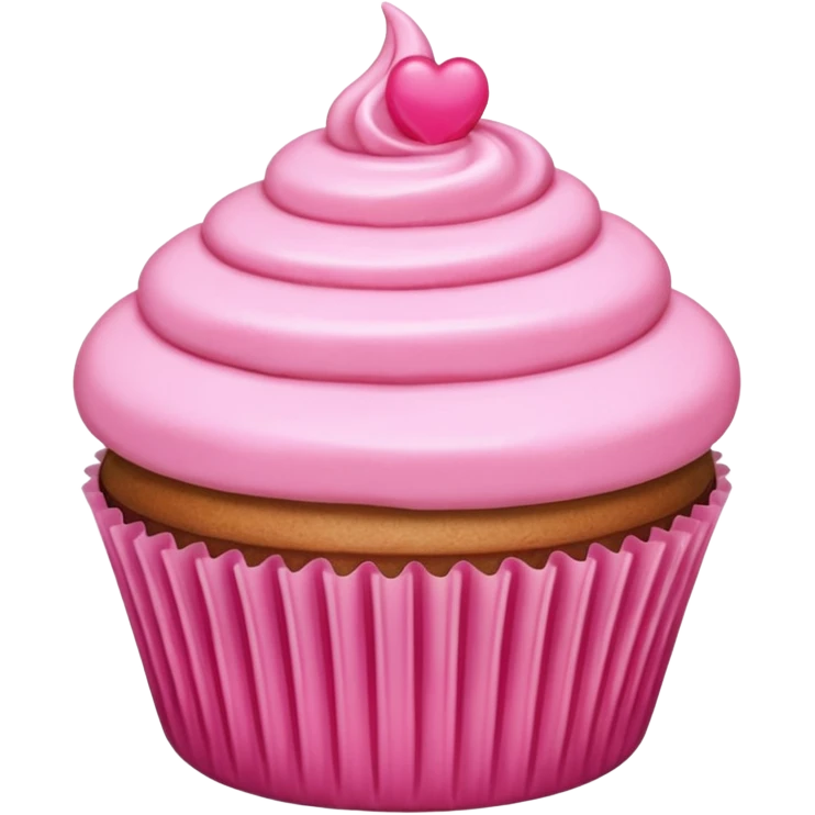لمبرقيني Cupcake with pink icing emoji