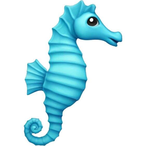 Light blue seahorse emoji