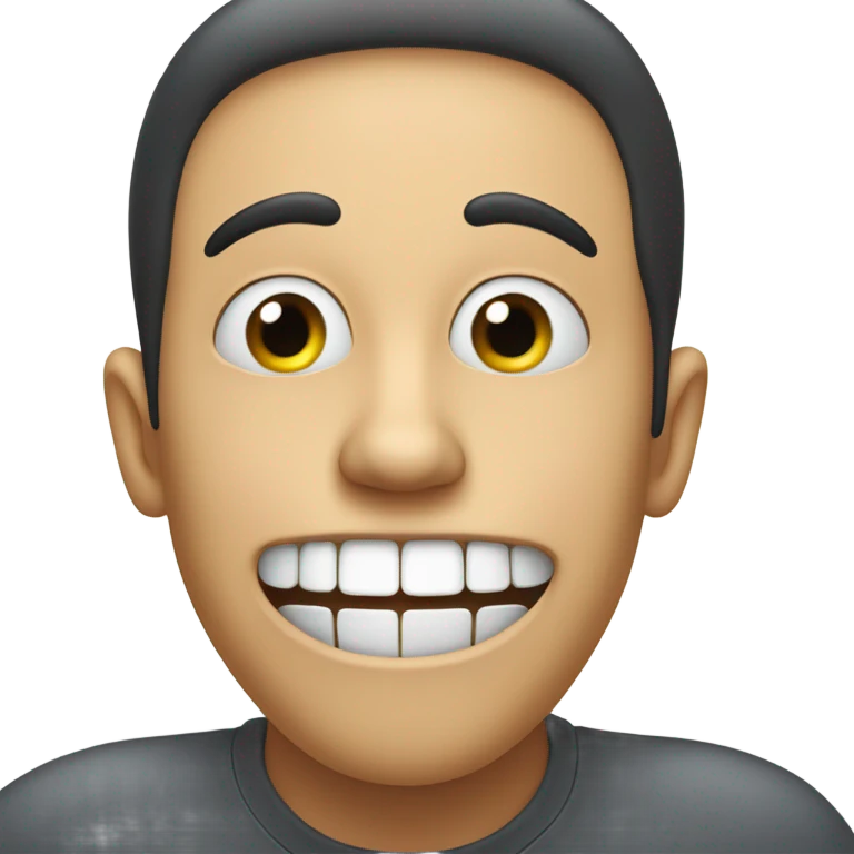 Person fake laugh  emoji