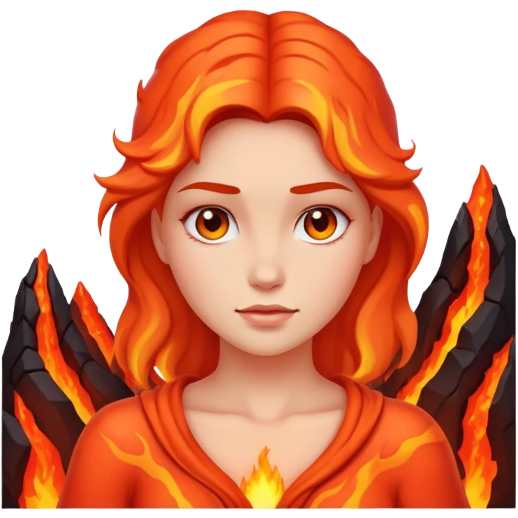 Chick in lava emoji