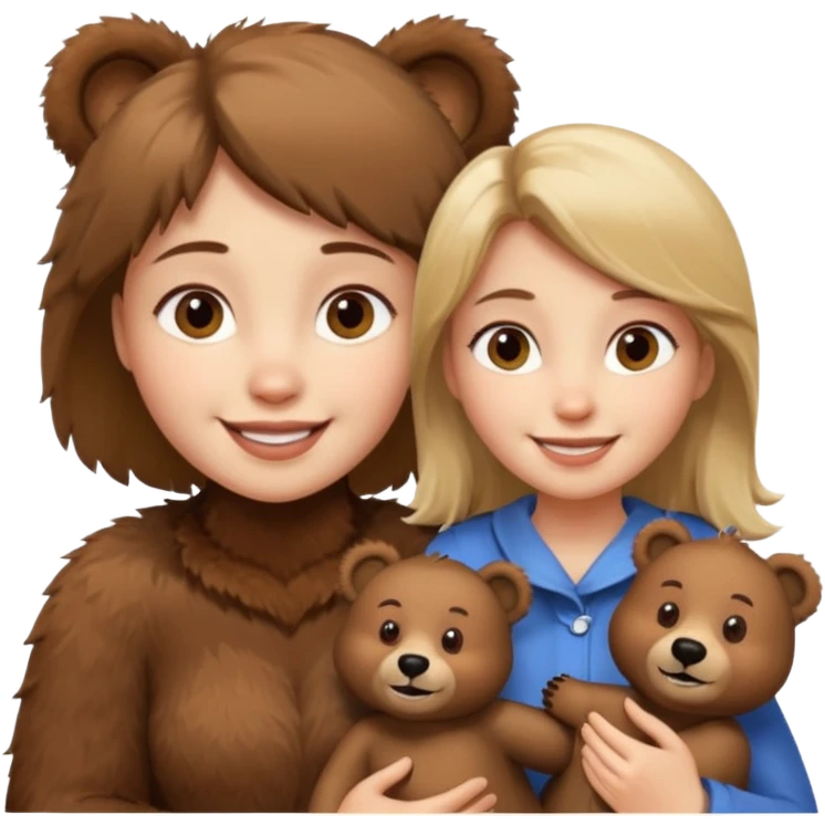 Masha with bear emoji