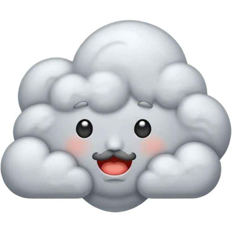 A sad cloud emoji emoji